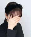 COUDRE 黒 ベルベット ヘアバンド　カチューシャ　金子綾　クードル　ベロア COUDRE 黒 ベルベット ヘアバンド カチューシャ 金子綾 クードル